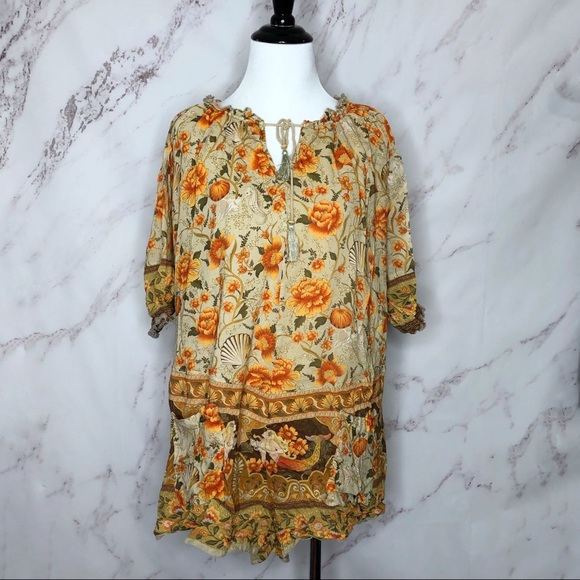 Spell the Gypsy Seashell Romper Small - Picture 2 of 6